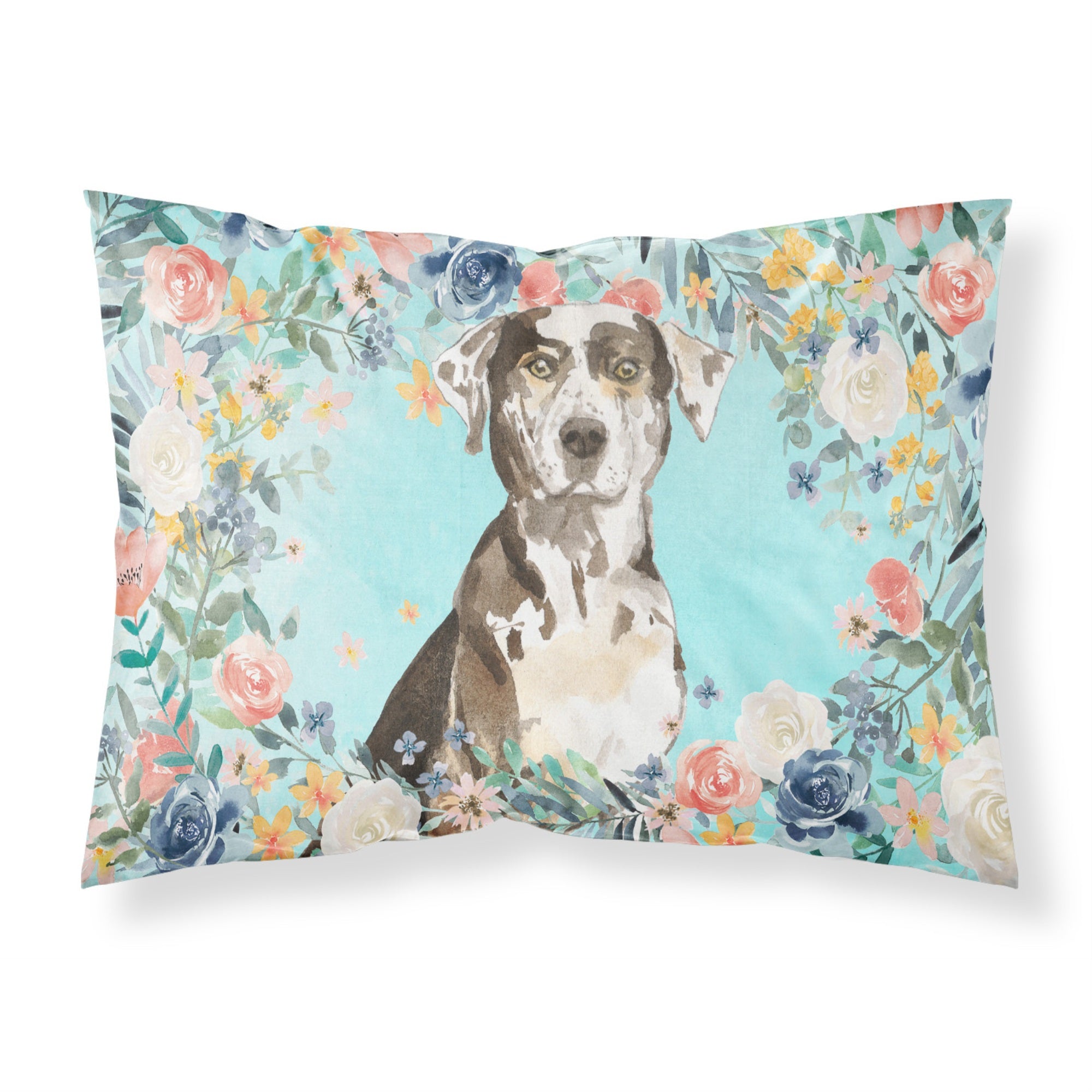 Carolines Treasures Catahoula Leopard Dog Fabric Standard pillowcases, Multicolor
