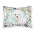 Carolines Treasures Bichon Frise Fabric Standard pillowcases, Multicolor