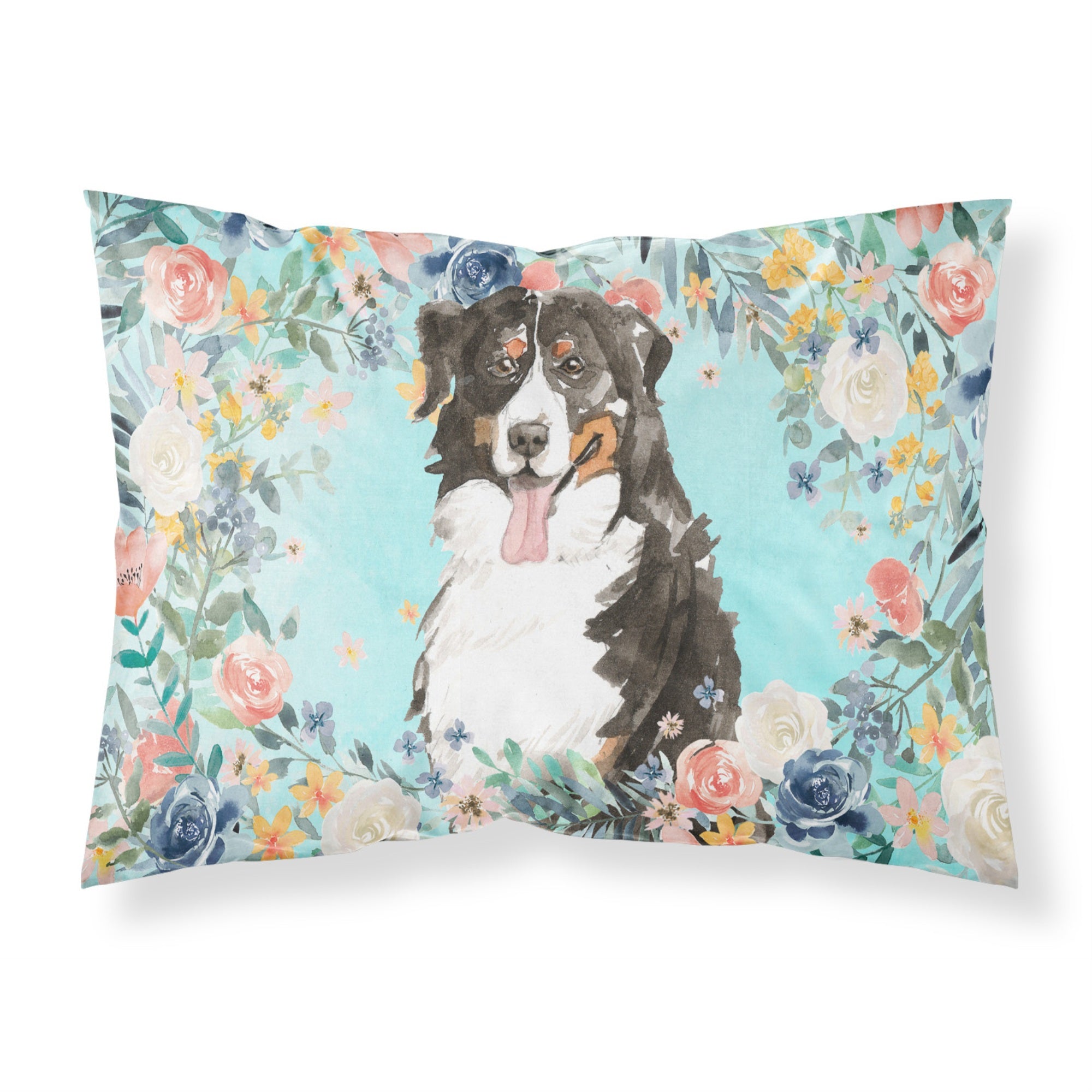 Carolines Treasures Bernese Mountain Dog Fabric Standard pillowcases, Multicolor