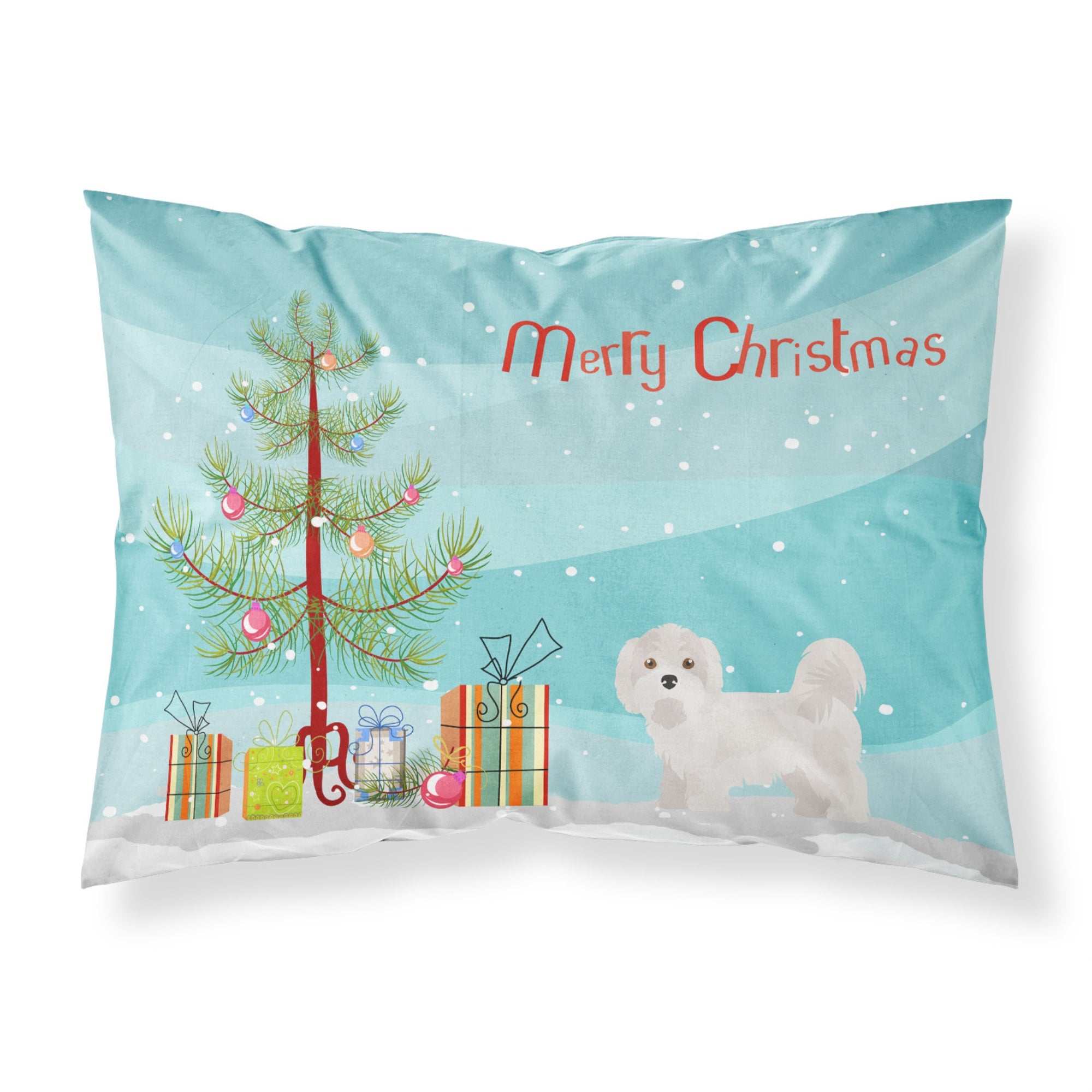 Carolines Treasures KYI-Leo Christmas Tree Fabric Standard pillowcases, Multicolor
