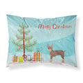 Carolines Treasures Miniature Fox Terrier Christmas Tree Fabric Standard pillowcases, Multicolor