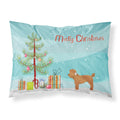 Carolines Treasures Toy Poodle Christmas Tree Fabric Standard pillowcases, Multicolor