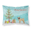 Carolines Treasures Pug Christmas Tree Fabric Standard pillowcases, Multicolor