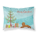 Carolines Treasures Ruby Cavalier King Charles Spaniel Christmas Tree Fabric Standard pillowcases, Multicolor
