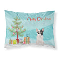 Carolines Treasures Black and White French Bulldog Christmas Tree Fabric Standard pillowcases, Multicolor