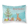 Carolines Treasures Miniature Pinscher Christmas Tree Fabric Standard pillowcases, Multicolor