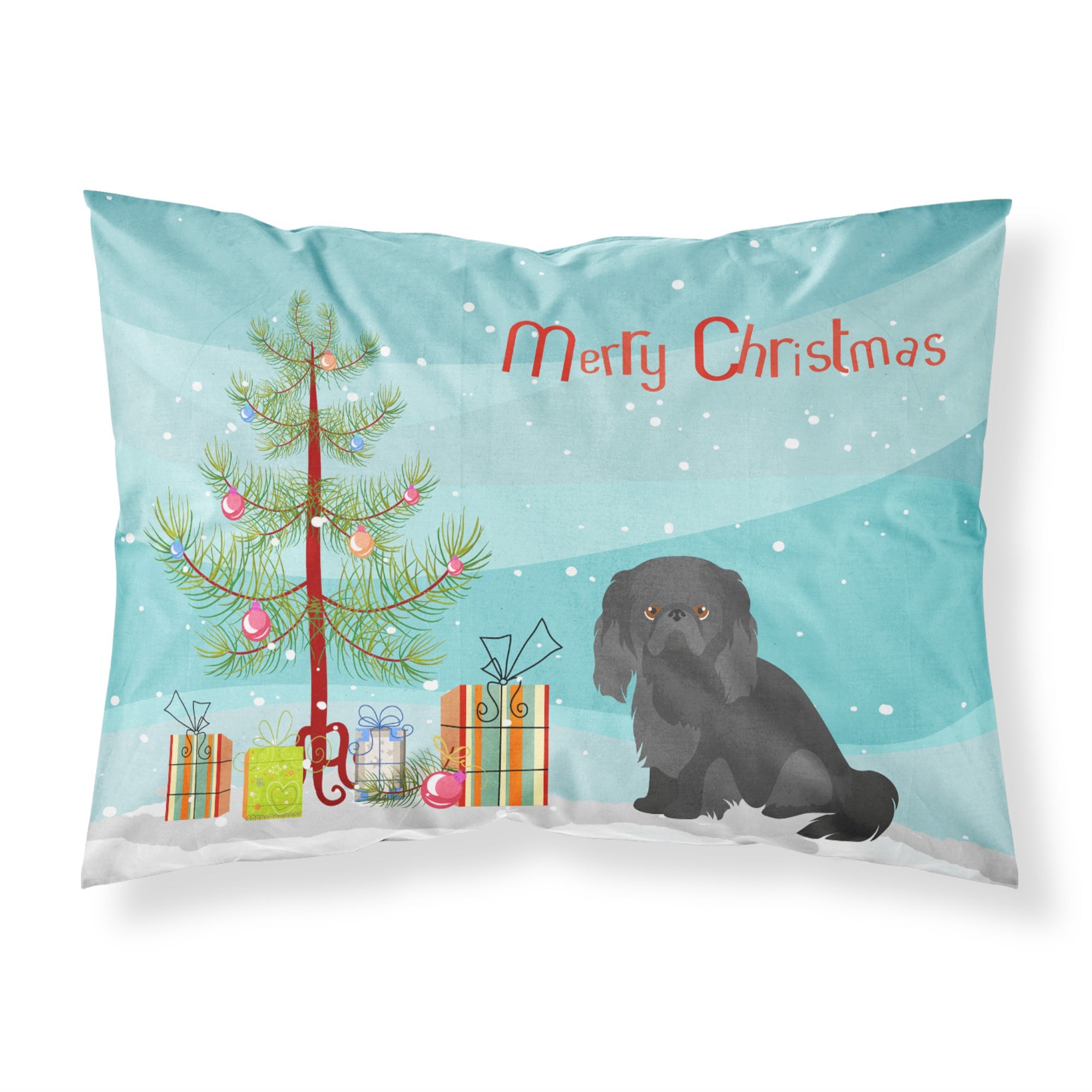 Carolines Treasures Pekingese Christmas Tree Fabric Standard pillowcases, Multicolor