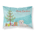 Carolines Treasures Small Greek Domestic Dog Kokoni #2 Christmas Tree Fabric Standard pillowcases, Multicolor