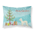 Carolines Treasures Bedlington Terrier Christmas Tree Fabric Standard pillowcases, Multicolor