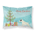 Carolines Treasures Black and White Bull Terrier Christmas Tree Fabric Standard pillowcases, Multicolor