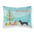 Carolines Treasures Dachshund Christmas Tree Fabric Standard pillowcases, Multicolor