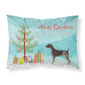 Carolines Treasures German Shorthaired Pointer Christmas Tree Fabric Standard pillowcases, Multicolor