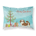 Carolines Treasures Shih Tzu Christmas Tree Fabric Standard pillowcases, Multicolor