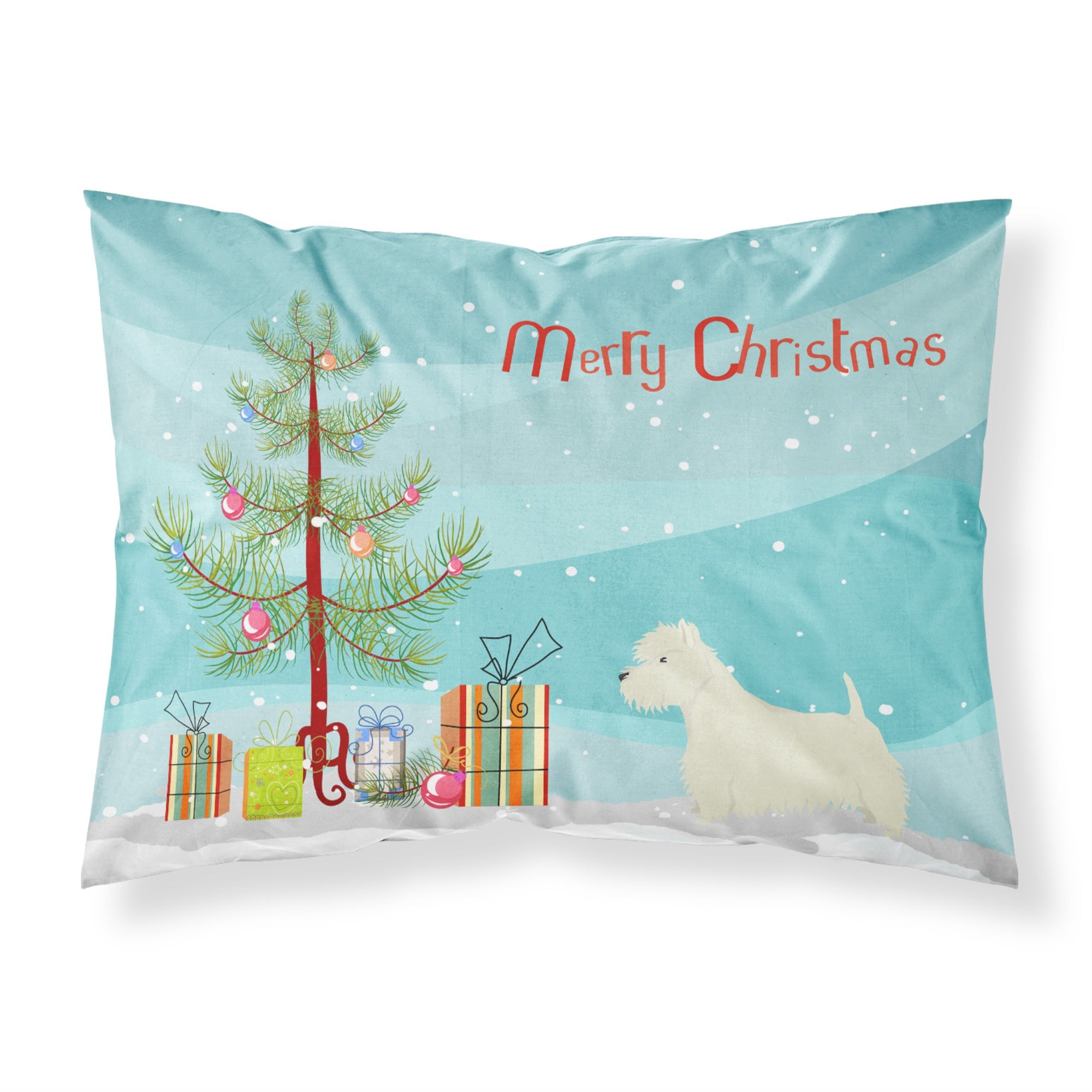 Carolines Treasures Westie Christmas Tree Fabric Standard pillowcases, Multicolor
