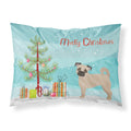 Carolines Treasures Fawn Chug Christmas Tree Fabric Standard pillowcases, Multicolor