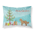 Carolines Treasures Tan Cockapoo Christmas Tree Fabric Standard pillowcases, Multicolor