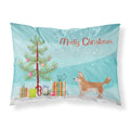 Carolines Treasures Corgi Husky Mix Christmas Tree Fabric Standard pillowcases, Multicolor