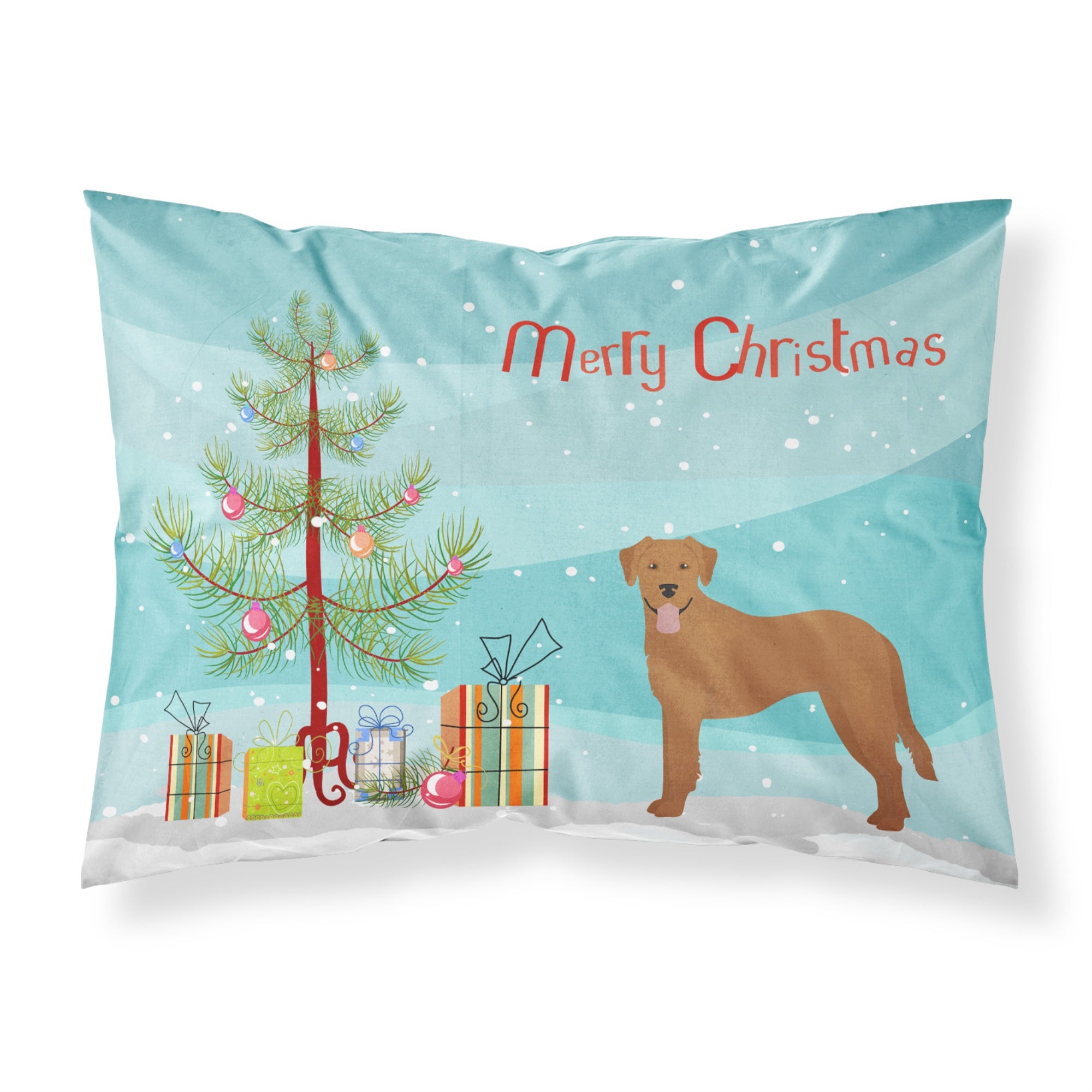 Carolines Treasures Goldador Christmas Tree Fabric Standard pillowcases, Multicolor