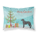 Carolines Treasures Black Goldador Christmas Tree Fabric Standard pillowcases, Multicolor
