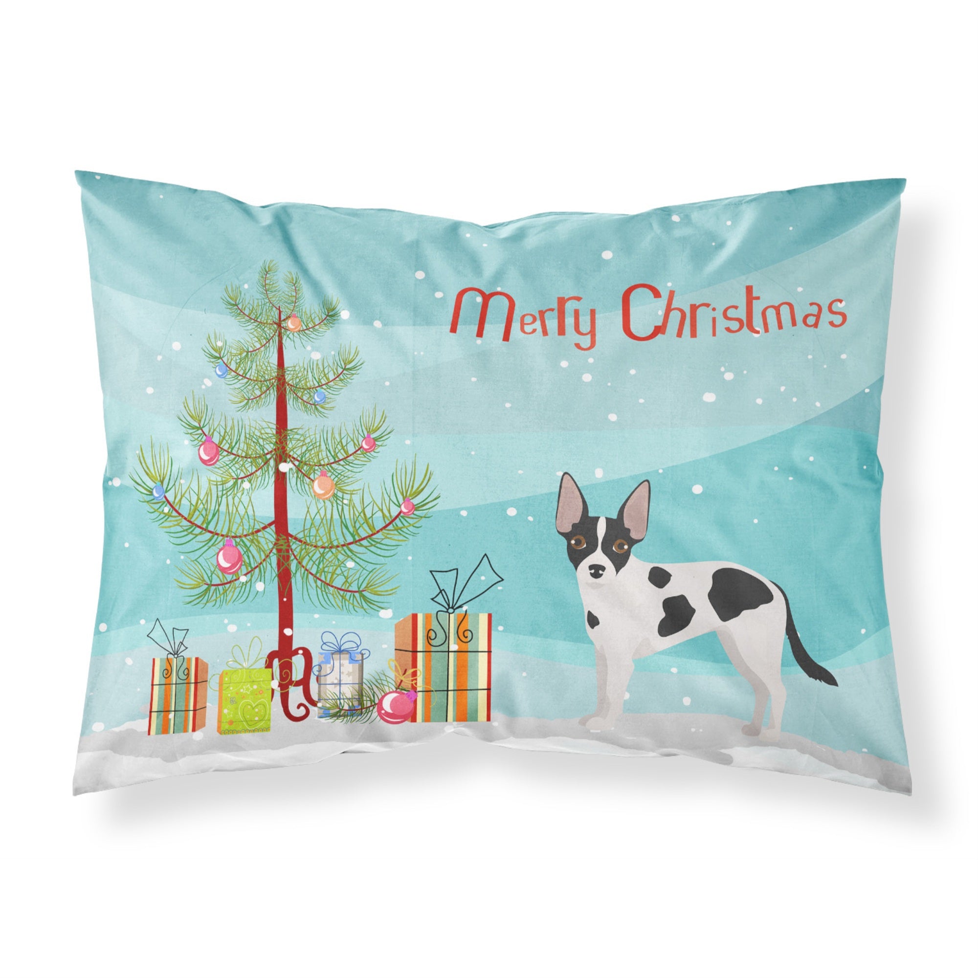 Carolines Treasures Jackhuahua Christmas Tree Fabric Standard pillowcases, Multicolor