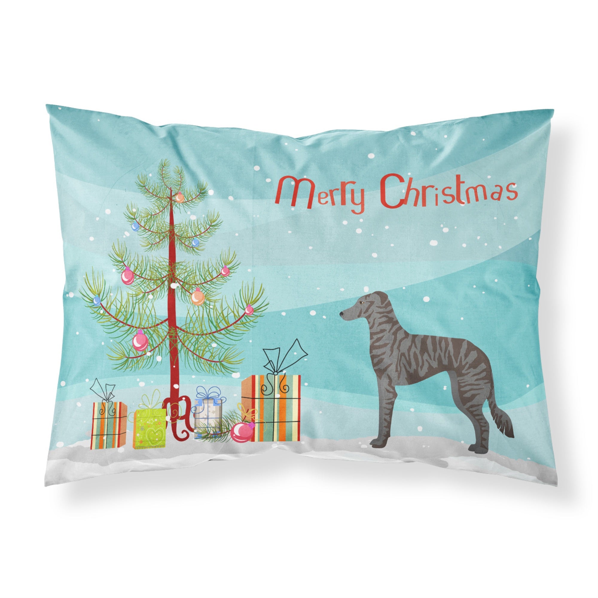 Carolines Treasures Longdog Christmas Tree Fabric Standard pillowcases, Multicolor