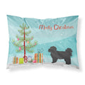 Carolines Treasures Black Pekeapoo Christmas Tree Fabric Standard pillowcases, Multicolor