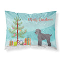 Carolines Treasures Grey Schnoodle Christmas Tree Fabric Standard pillowcases, Multicolor