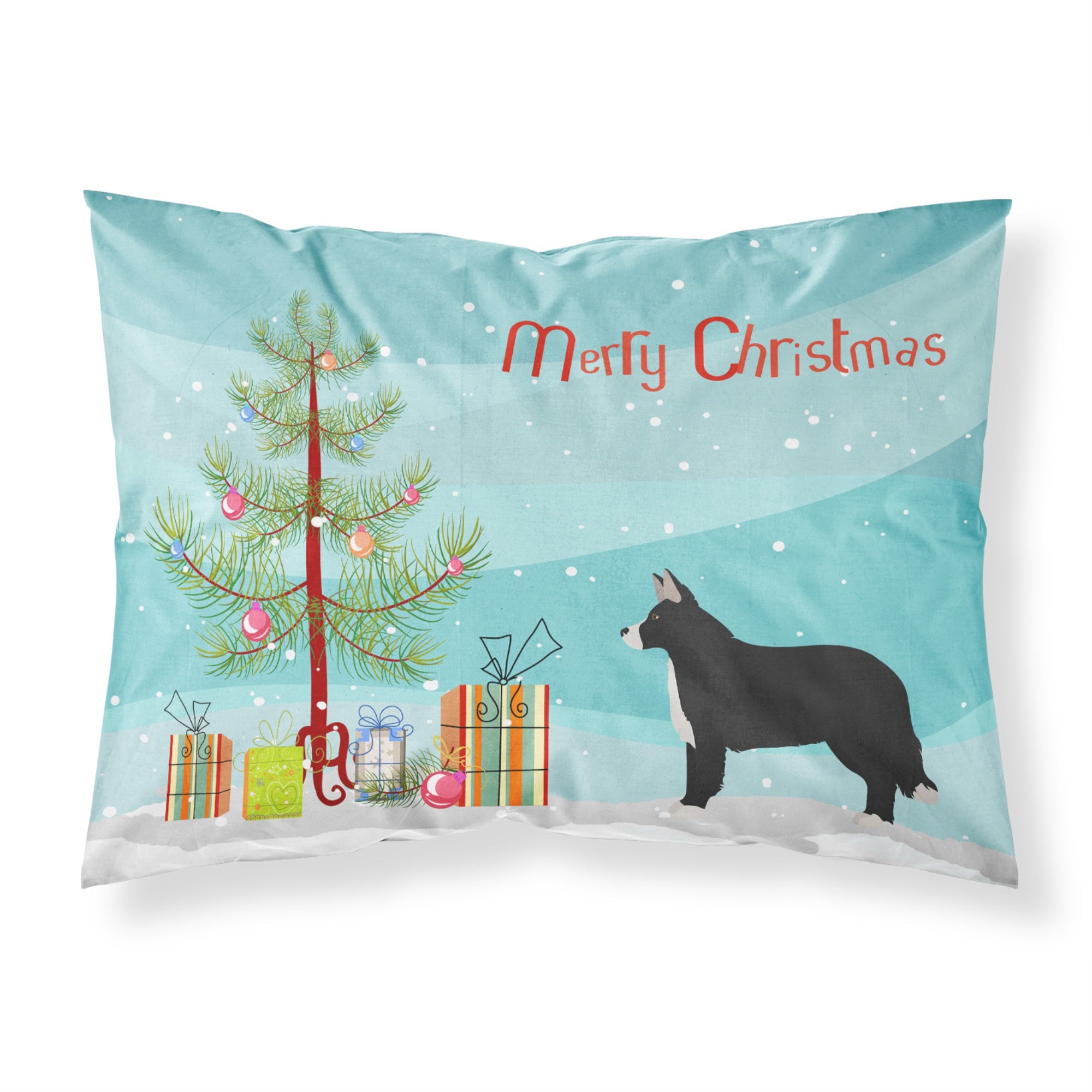 Carolines Treasures Shollie #1 Christmas Tree Fabric Standard pillowcases, Multicolor