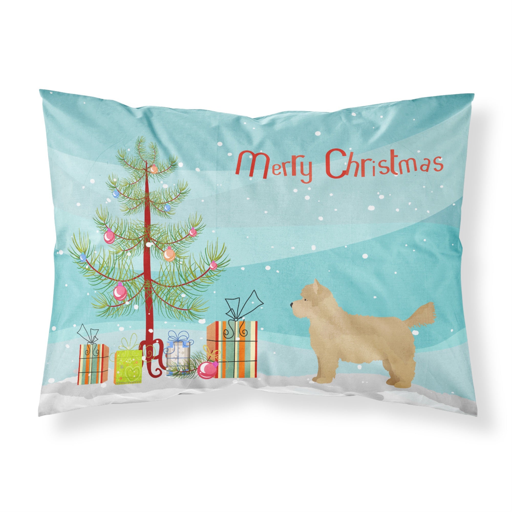 Carolines Treasures Westiepoo #1 Christmas Tree Fabric Standard pillowcases, Multicolor