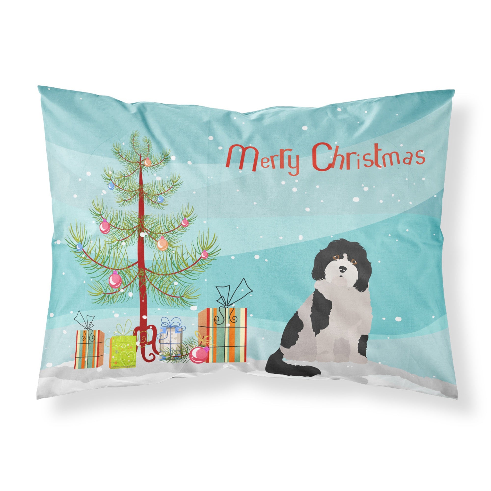Carolines Treasures Cavachon #3 Christmas Tree Fabric Standard pillowcases, Multicolor