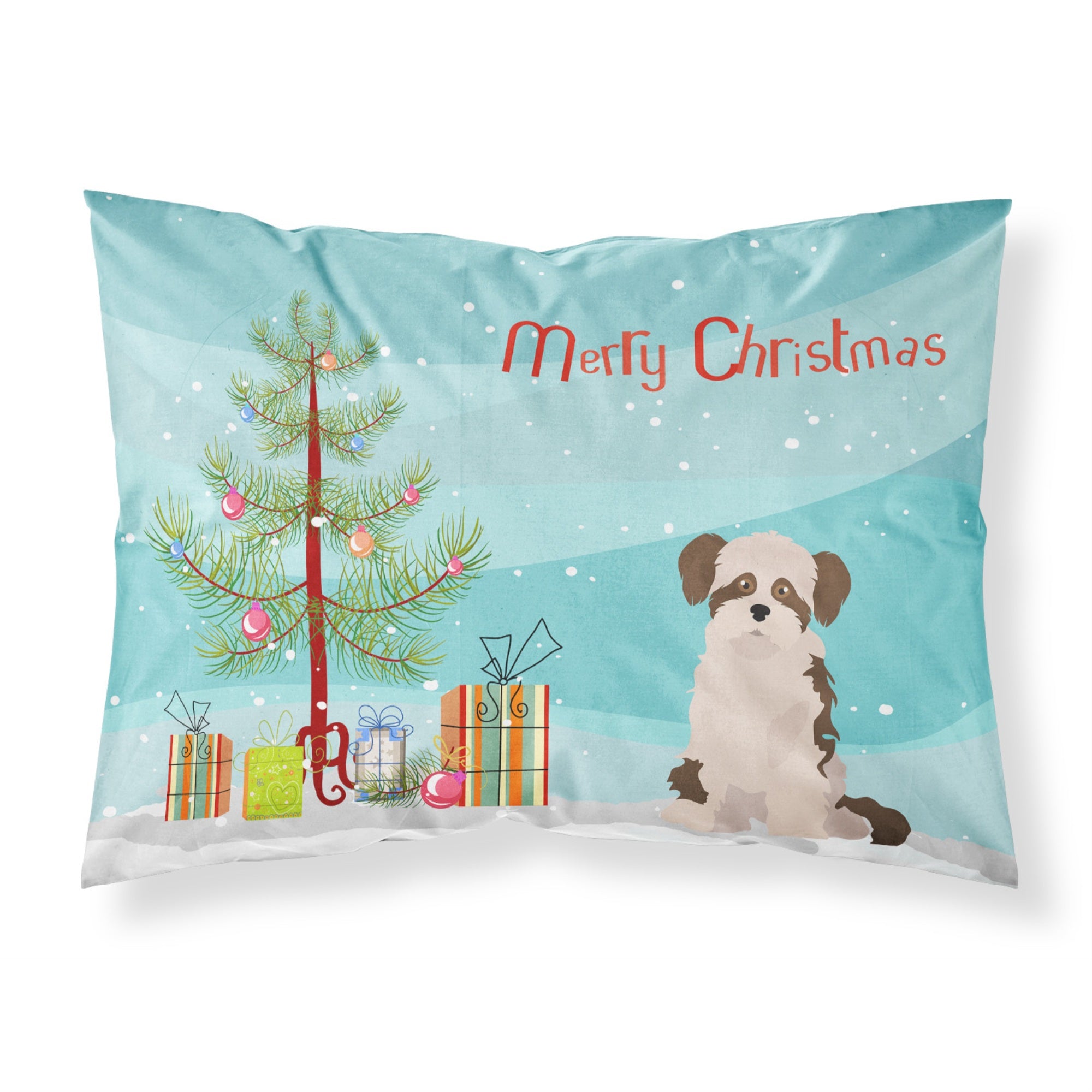 Carolines Treasures Shi Chi #3 Christmas Tree Fabric Standard pillowcases, Multicolor