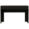 TUHOME Acre Computer Desk, Two Drawers, Countertop Desk, Black, For Office