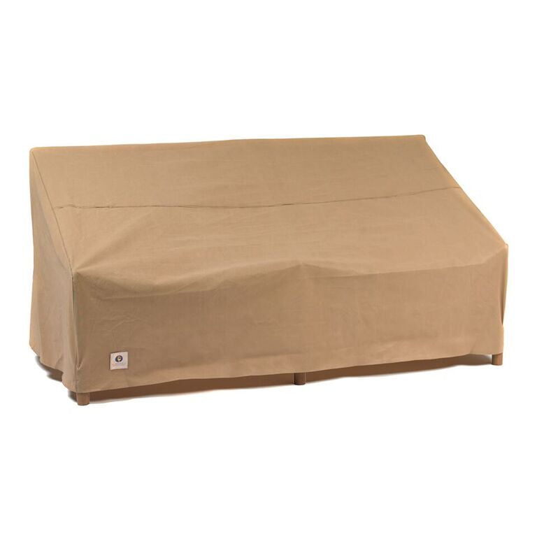 Duck Covers ESO873735 87 in. Duck Covers Essential Patio Sofa Cover - Latte