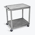 Luxor 2 Shelf Utility Cart Gray
