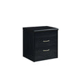 Hodedah 2-Drawer Nightstand in Black