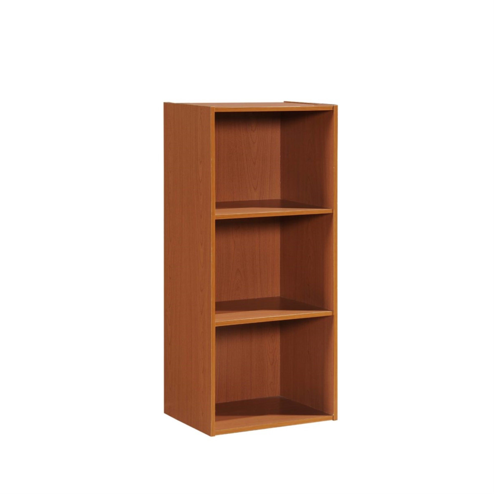 Hodedah 3-Shelf Bookcase in Cherry