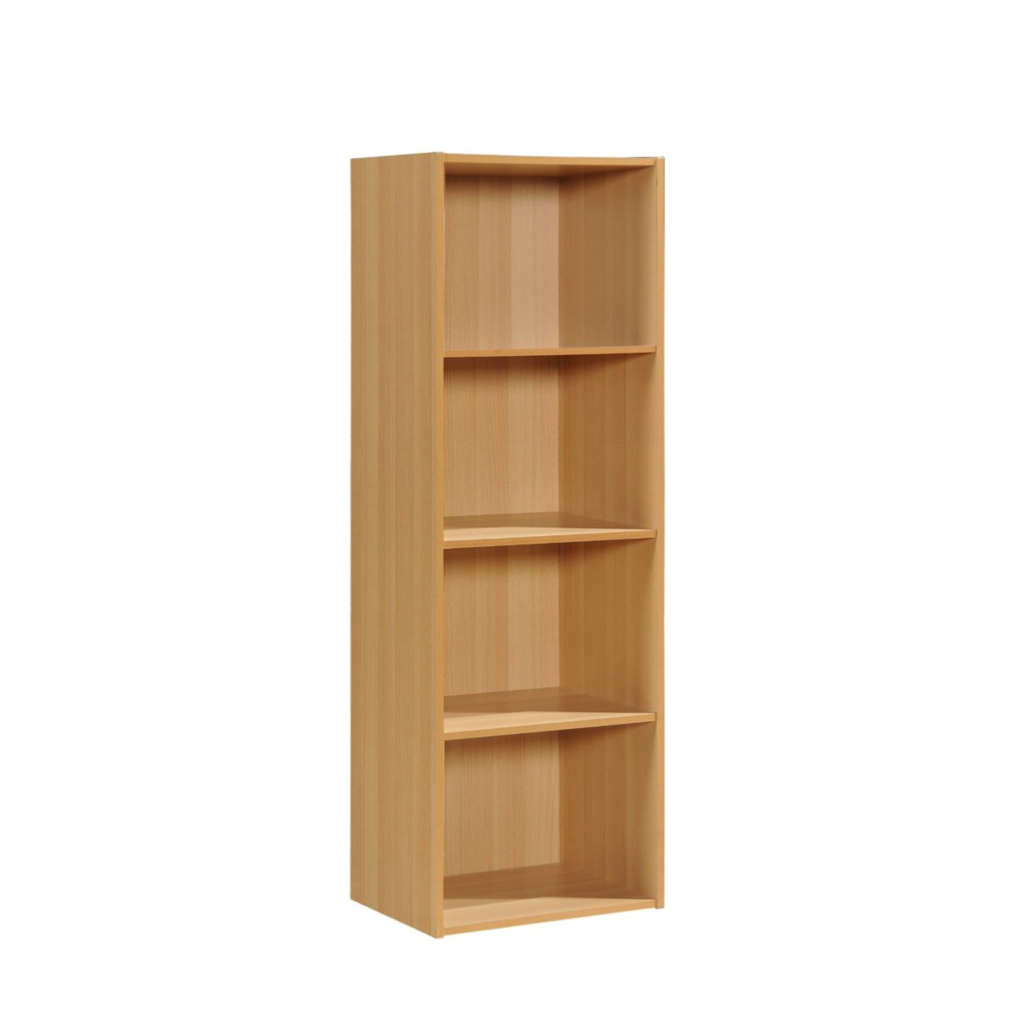 Hodedah 4-Shelf Bookcase in Beech