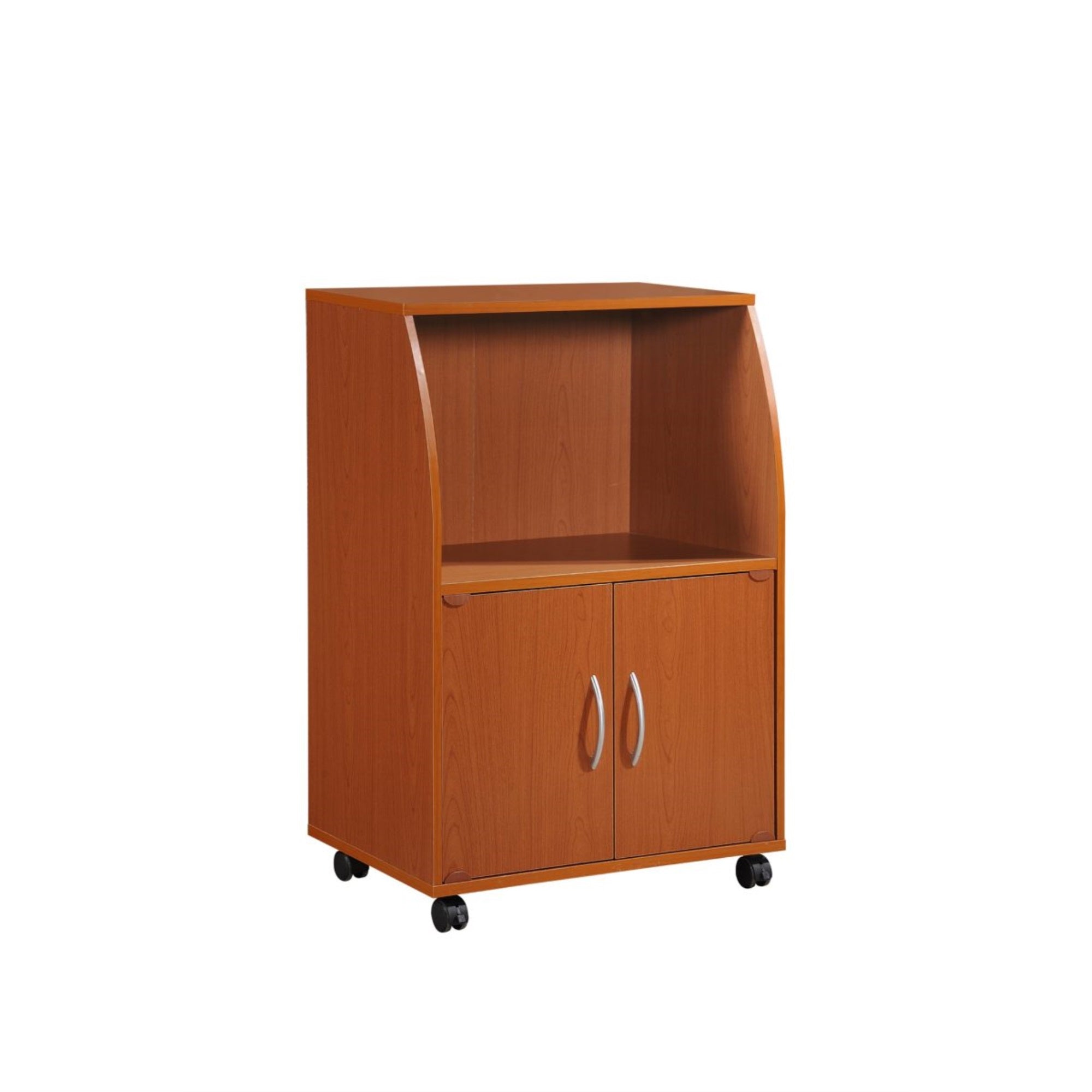 Hodedah Kitchen Cart in Cherry