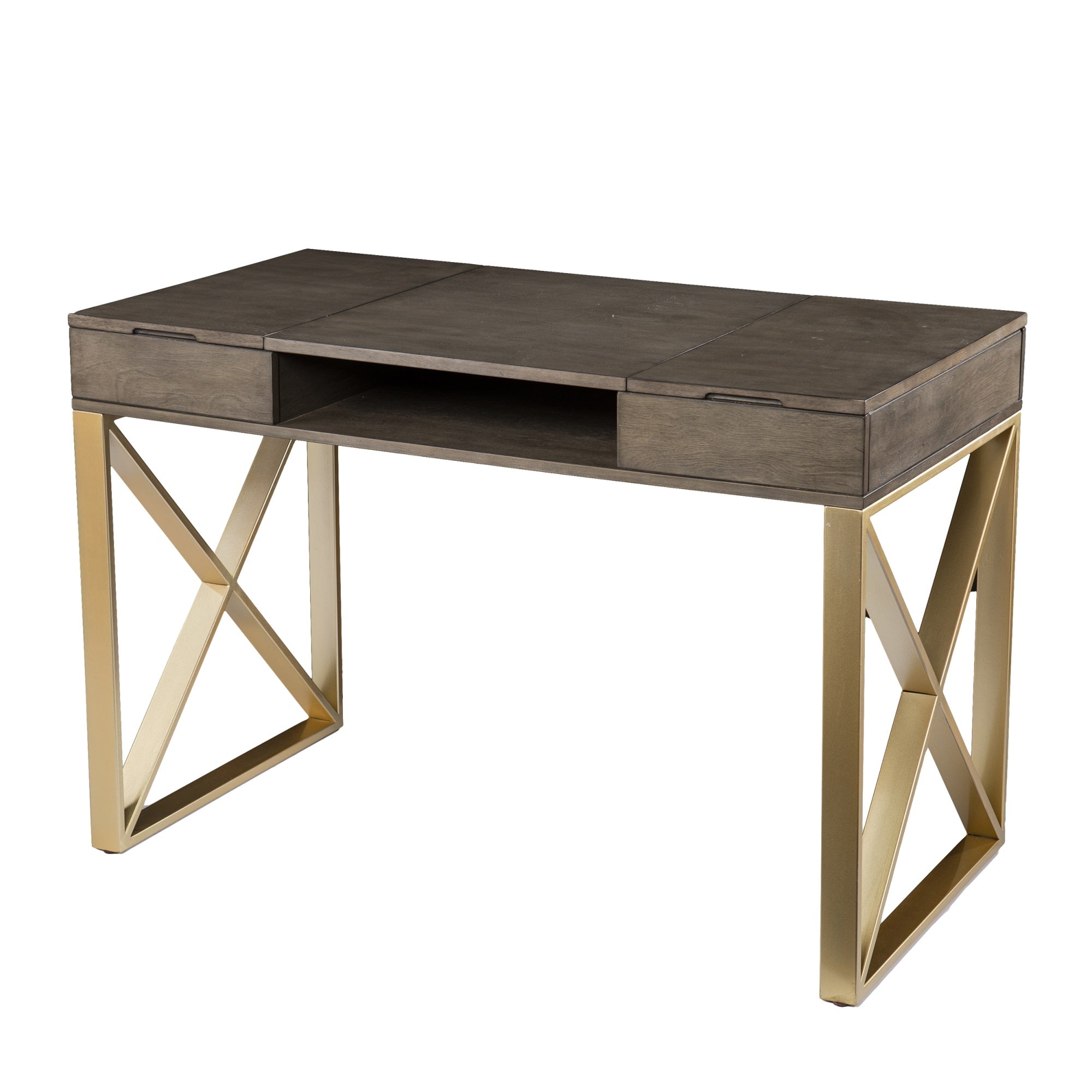 Bardmont Two-Tone Desk w/ Storage