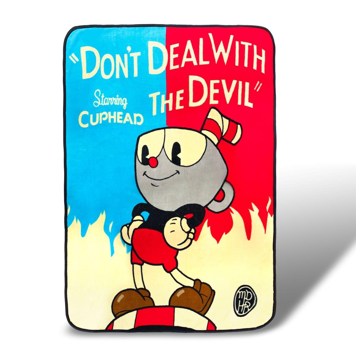 Cuphead Dont Deal with the Devil Lightweight Fleece Blanket | 45 x 60 Inches