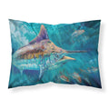 Carolines Treasures Liquid Metal Black Marlin Fabric Standard pillowcases, Multicolor