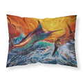 Carolines Treasures Reflective Chaos Blue Marlin Fabric Standard pillowcases, Multicolor