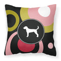 Carolines Treasures KJ1006PW1414 American Foxhound Decorative Canvas Fabric Pillow, Large, Multicolor
