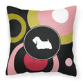 Carolines Treasures KJ1055PW1414 Sealyham Terrier Decorative Canvas Fabric Pillow, Large, Multicolor