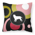 Carolines Treasures KJ1088PW1414 Neapolitan Mastiff Decorative Canvas Fabric Pillow, Large, Multicolor