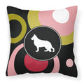 Carolines Treasures KJ1129PW1414 German Shepherd Decorative Canvas Fabric Pillow, Large, Multicolor