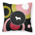 Carolines Treasures KJ1151PW1414 Swedish Vallhund Decorative Canvas Fabric Pillow, Large, Multicolor