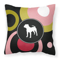 Carolines Treasures KJ1153PW1414 Pit Bull Decorative Canvas Fabric Pillow, Large, Multicolor