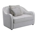 LV00580 - Chair w/2 Pillows, Beige Linen - Mahler