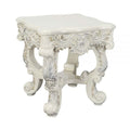 LV01218 End Table, Antique White Finish - Adara ( 1Pc/1Ctn )